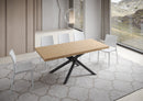 Tavolo Fisso 200x90 cm Vindral Rovere Scortecciato Gambe Antracite      