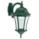 Lampada Applique in Basso Colore Nero e Verde per Esterno Linea Curvata Sovil