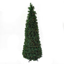 Albero di Natale Artificiale Pieghevole con Luci LED Verde Varie Misure