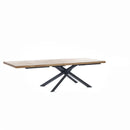 Tavolo Allungabile 200/300x100x76 cm in Rovere Impiallacciato Spike Naturale