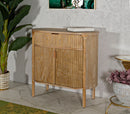 Mobiletto Goteborg 81x46x82 cm in Abete e MDF e Ferro      