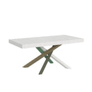 Tavolo Allungabile 200-304x90x77 cm Volantis Bianco Frassino Telaio 4A 