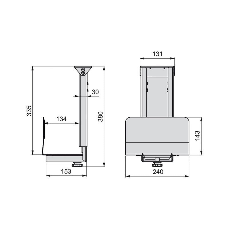 Supporto Cpu Imballo 1 Pezzo Verniciato Alluminio Acciaio Emuca