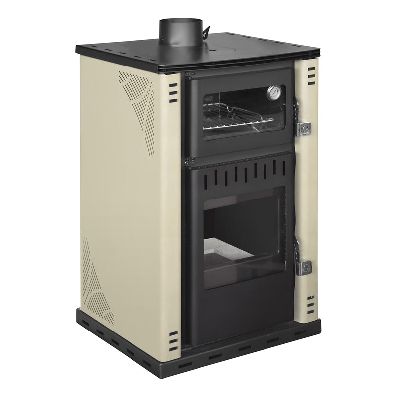 Stufa a Legna con Forno 62x59xH102 cm 27,6Kw Elsa Beige