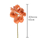 Set 3 Orchidea Artificiali Vanda Altezza 62 cm Arancio