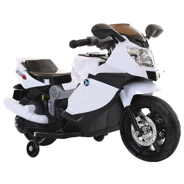 acquista Moto Motocicletta Elettrica per Bambini 6V Kidfun Sportiva Bianca