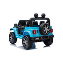 Macchina Elettrica per Bambini Fuoristrada Jeep Wrangler Rubicon 12V con Telecomando Blu