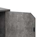 Mensola Cubo con 1 Anta da Parete Scaffale Montaggio Muro Cemento Design Moderno