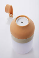 Altoparlante Bluetooth con Lampada LED 7,6x7,6x1,5 cm in Plastica Bianco Panna