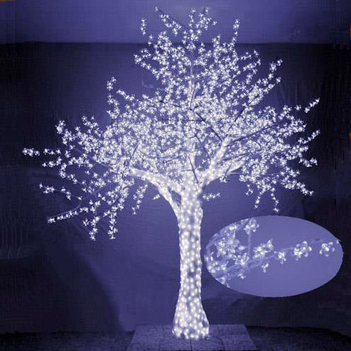 Albero di Natale Luminoso con 2832 Led Bianco Freddo 300xH300cm Ciliegio prezzo
