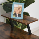 Scrivania Angolare da Ufficio 155x115x91.5 cm in Metallo e Truciolare Nero