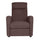 Poltrona Relax Reclinabile Manuale in Tessuto Marta Marrone