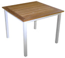 Tavolo Quadrato da Giardino 90x90 cm Vorghini Calvi Avorio
