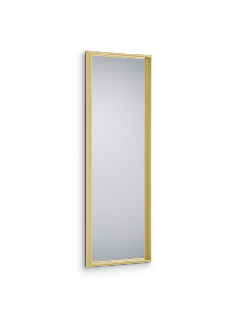 Specchio da Parete 50x150x6 cm in Legno Abbie Oro