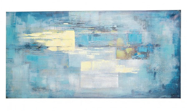 sconto Dipinto 140x3,5x70 cm Abstract Blue in Tela