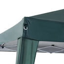 Gazebo da Giardino Pieghevole 297x297x250 cm in Acciaio e Tessuto Oxford Verde