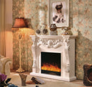 Camino Elettrico da Pavimento 120x160x33 cm Effetto Fiamma 1500W Avignon