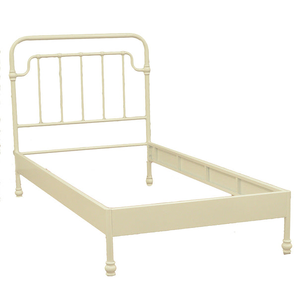 Struttura Letto Singolo in Metallo 100x200x115,5cm Nodi Bianco prezzo