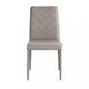 Sedia Blossom 41x50x91 h cm in Similpelle Tortora