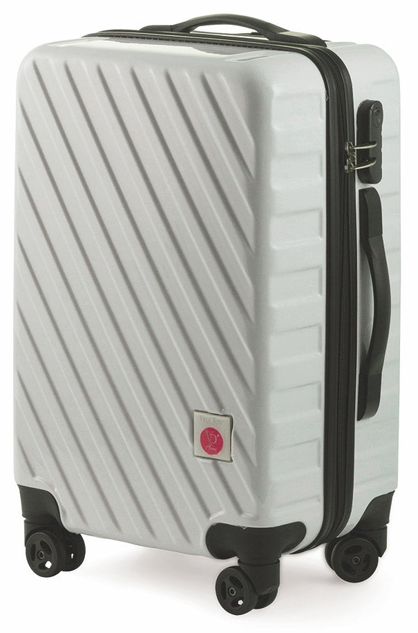 Set 2 Valigie Trolley Rigide in Policarbonato 4 Ruote TSA Soriani Bianco