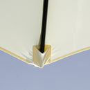 Ombrellone da Giardino Ø295x250 cm Inclinabile a 8 Stecche con Manovella in Metallo e Poliestere Beige  