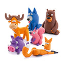 Set Pasta Modellabile Plastilina per Bambini 15 Barattoli 2 Stumenti Animali della Foresta 