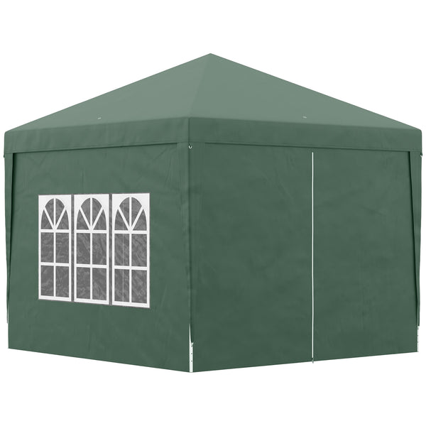 Gazebo Pieghevole 3x3m in Acciaio e tessuto Oxford Verde acquista