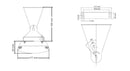Stufa Elettrica ad Infrarossi da Parete Soffitto 104,5x17,7x6 cm 1500W con Telecomando Nero