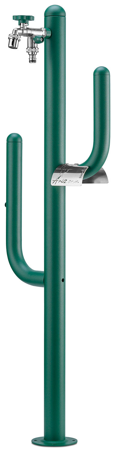 online Fontana a Colonna Rubinetto Doppio in Ottone e Porta Tubo Arizona Belfer 42/ARZ Verde
