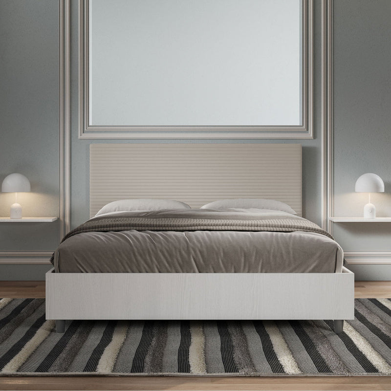 Letto Matrimoniale Level Tortora Varie Misure