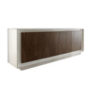Mobile Buffet 4 Ante 207x50x80 cm in Legno TFT Frame Bianco e Rovere