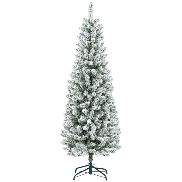 online Albero di Natale Artificiale Innevato 180 cm 479 Rami Design Alto e Stretto Verde