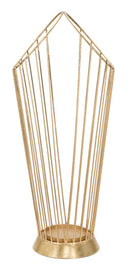 Porta Ombrelli Glam Stick 25,5x18,5x60 cm in Ferro Oro
