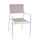 Sedia da Giardino 55x56xh86 cm in Alluminio e Texilene Cleveland Bianco