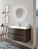Mobile Bagno Sospeso 91,5cm TFT Swing Rovere Scuro 3S