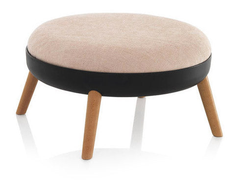 Pouf Imbottita 73x73x36 cm in Tessuto Rosa sconto