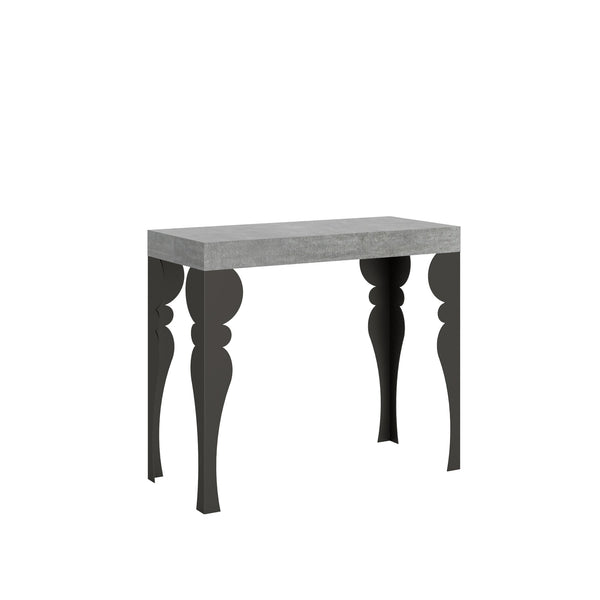 Consolle Allungabile 90-196x40x77 cm in Nobilitato Grigio prezzo