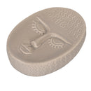 Porta Sapone a Forma di Viso 11x7,8x3 cm  in Gres VdE Tivoli 1996 Vis a Vis