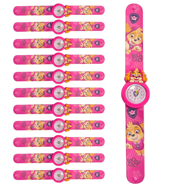 Set 12 Orologi da Polso Bracciale per Bambini Paw Patrol Rosa prezzo