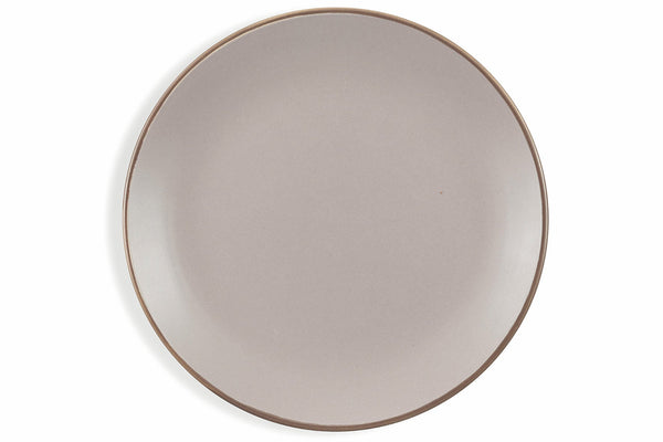 online Set 6 Piatti Frutta in Gres Ø20 cm Villa d'Este Home Tivoli Tortora Kora Light