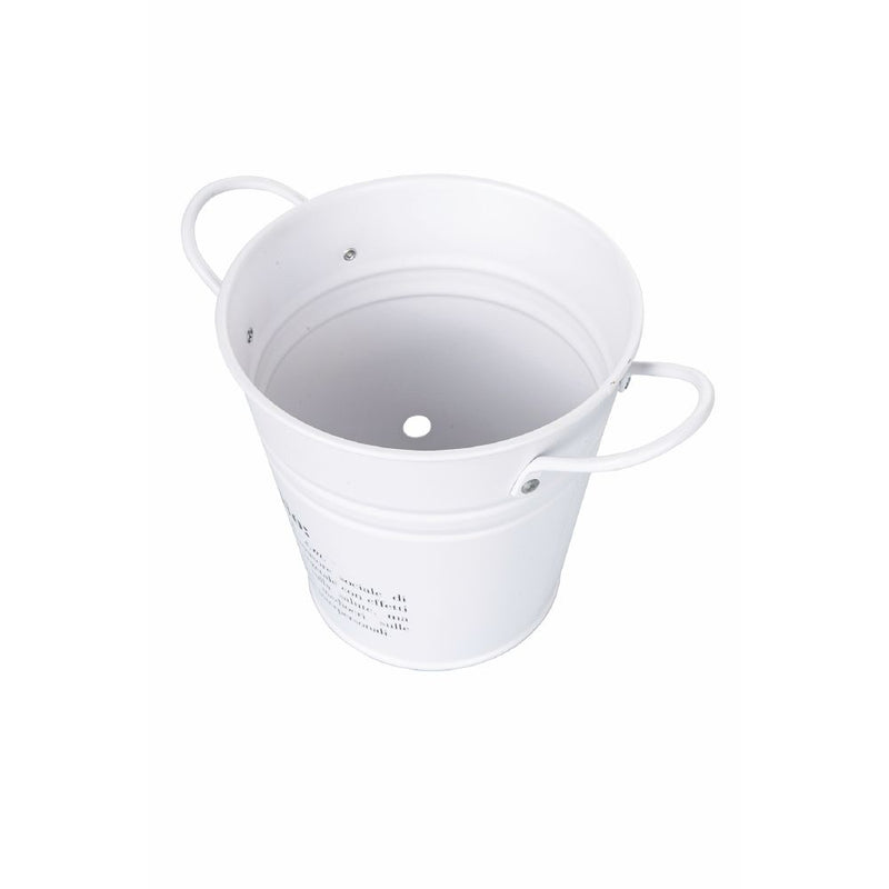 Secchiello Aglio 1 Litro in Metallo VdE Tivoli 1996 Bianco