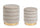 Set 2 Pouf Contenitore Darina Beige in Legno