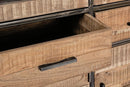 Credenza 6 Ante 3 Cassetti 135x40x120h cm Elmer 