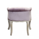 Poltrona Coreen in Velluto Rosa 61x61x71 h cm in Legno Rosa