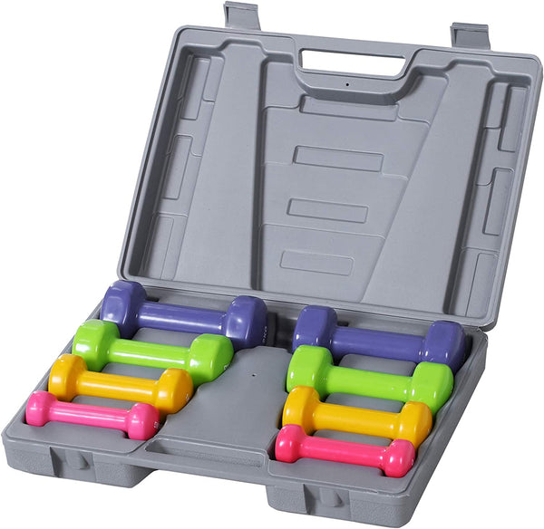 prezzo Set Manubri Palestra con Valigetta 2x0.5kg+2x1kg+2x1.5kg+2x2kg Pesi per Fitness