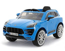 Macchina Elettrica Suv per Bambini 12V con Licenza Porsche Macan Azzurra