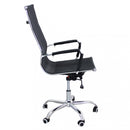 Poltrona da Ufficio Kristy 60x60x115/125 h cm in Poliuretano Nero