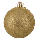 Set 8 Palle di Natale Ø8 cm in Plastica Oro