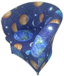 Poltrona Imbottita 65x65x75 cm in Tessuto Renier Planetario