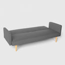 Divano Letto Clic Clac 182x64x80 cm in Tessuto Grigio Scuro